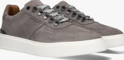 Heren STEFANO LAURAN grijze lage sneakers star 003