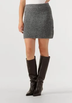 DAMES STUDIO AR grijze minirok lexi boucle knit