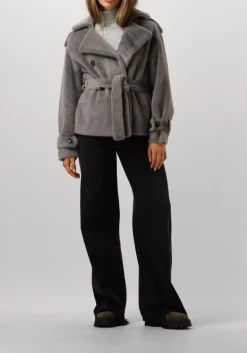 DAMES SUMMUM grijze coltrui turtle neck sweater soft viscose polyamide knit