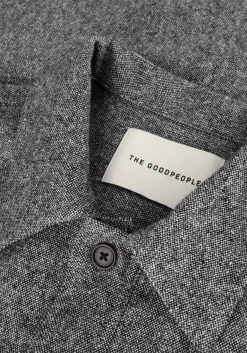 Heren THE GOODPEOPLE grijze overshirt solva