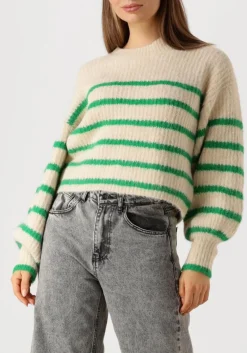 DAMES CO'COUTURE e trui coralie crop stripe o-knit