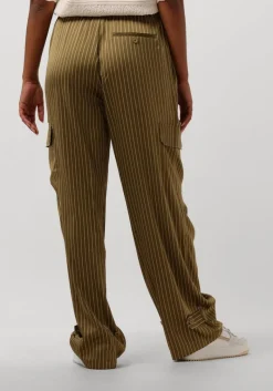 DAMES DANTE6 e lange broeken zijden krijtstreepbroek