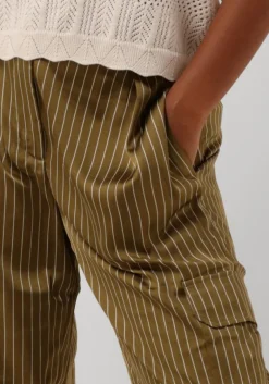 DAMES DANTE6 e lange broeken zijden krijtstreepbroek