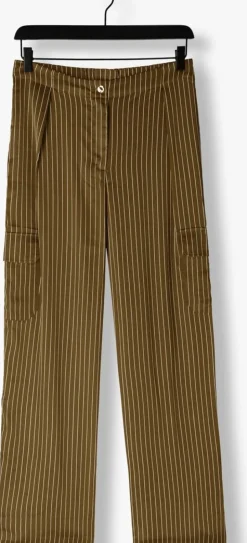 DAMES DANTE6 e lange broeken zijden krijtstreepbroek