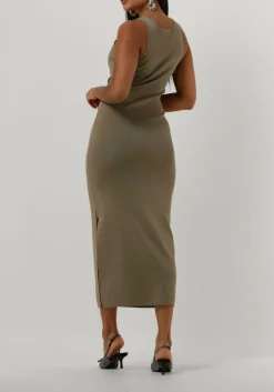 DAMES GESTUZ e midi jurk briellegz sl rib dress