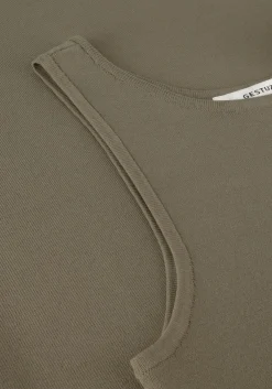 DAMES GESTUZ e midi jurk briellegz sl rib dress