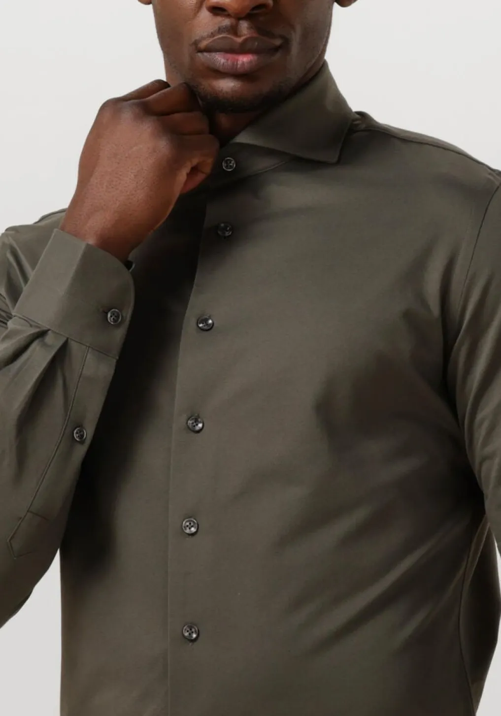 Heren PROFUOMO e klassiek overhemd shirt x-cutaway sc sf japanese knitted