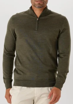 Heren PROFUOMO e trui pullover half zip merino