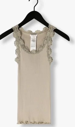 DAMES ROSEMUNDE e top babette silk top w/ lace