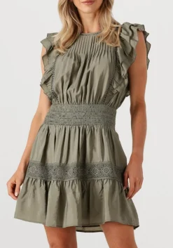 DAMES CO'COUTURE mini jurk callumcc frill pintuck dress