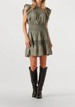 DAMES CO'COUTURE mini jurk callumcc frill pintuck dress
