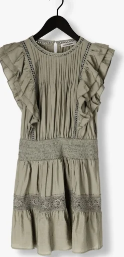 DAMES CO'COUTURE mini jurk callumcc frill pintuck dress