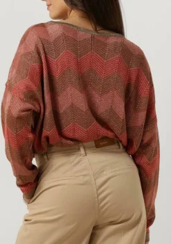 DAMES SUMMUM trui boat neck sweater shimmering lurex knit