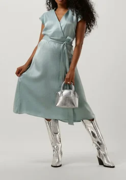 DAMES AAIKO e midi jurk florine shimmery vis 355