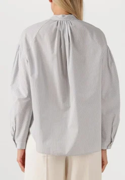 DAMES FORTE FORTE e blouses froisse' cotton stripe bohemian shirt