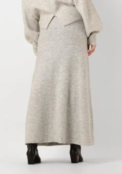 DAMES AIMEE THE LABEL lichtgrijze maxirok carlaa
