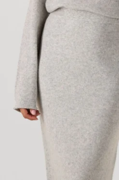 DAMES AMERICAN VINTAGE lichtgrijze midirok raxow-b