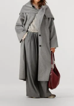 DAMES AMERICAN VINTAGE lichtgrijze vest vitow cardigan