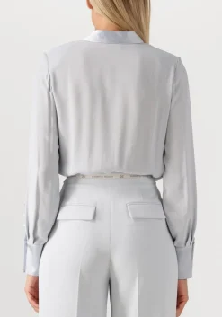 DAMES ELISABETTA FRANCHI lichtgrijze blouses body shirt