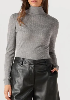 DAMES ELISABETTA FRANCHI lichtgrijze trui knitted sweater