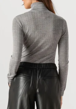 DAMES ELISABETTA FRANCHI lichtgrijze trui knitted sweater