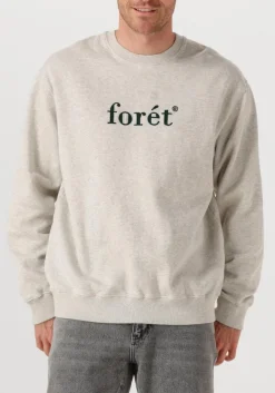 Heren FORÉT lichtgrijze forét sweater boat sweatshirt