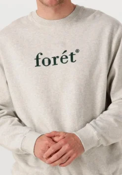 Heren FORÉT lichtgrijze forét sweater boat sweatshirt