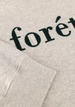 Heren FORÉT lichtgrijze forét sweater boat sweatshirt