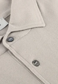 Heren GRAN SASSO lichtgrijze polo polo l slv