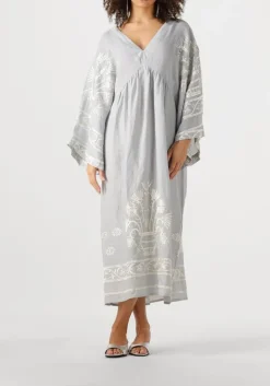 DAMES GREEK ARCHAIC KORI lichtgrijze maxi jurk 430582