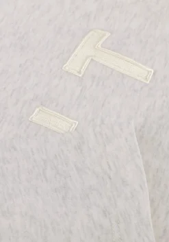 DAMES HAUTE L'AMITIÉ lichtgrijze haute l'amitié top hlt ss logo sweat