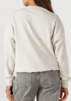 DAMES HAUTE L'AMITIÉ lichtgrijze haute l'amitié trui college curve sweat