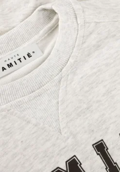 DAMES HAUTE L'AMITIÉ lichtgrijze haute l'amitié trui college curve sweat