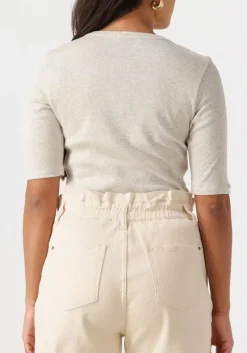 DAMES KNIT-TED lichtgrijze top eden