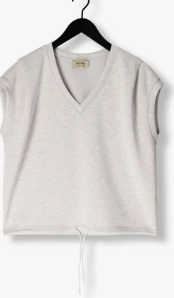 DAMES MOS MOSH lichtgrijze t-shirt nadi