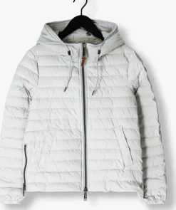DAMES MOSCOW lichtgrijze gewatteerde jas 10-08-adriana-1