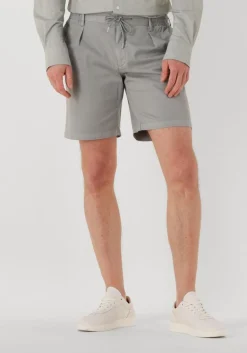 Heren PROFUOMO lichtgrijze korte broek short sportcord gd