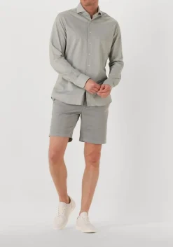 Heren PROFUOMO lichtgrijze korte broek short sportcord gd