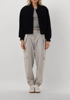 DAMES ROSEMUNDE lichtgrijze top babette silk t-shirt lace