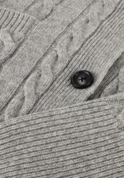 DAMES SECOND FEMALE lichtgrijze vest alphine knit cardigan