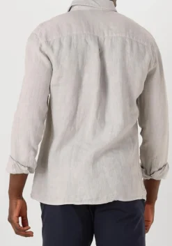 Heren THE GOODPEOPLE lichtgrijze casual overhemd soho