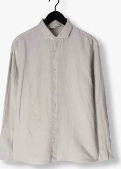 Heren THE GOODPEOPLE lichtgrijze casual overhemd soho