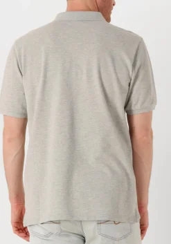 Heren WOOLRICH lichtgrijze polo classic american polo