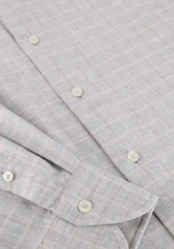 Heren XACUS lichtgrijze casual overhemd 91338 721ml