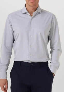 Heren XACUS lichtgrijze casual overhemd active 91617 520ml