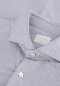 Heren XACUS lichtgrijze casual overhemd active 91617 520ml