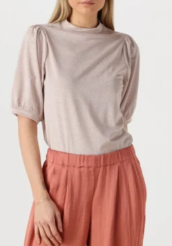 DAMES SUMMUM top short sleeve top soft lurex jersey