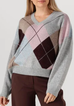 DAMES CO'COUTURE trui maja check v neck