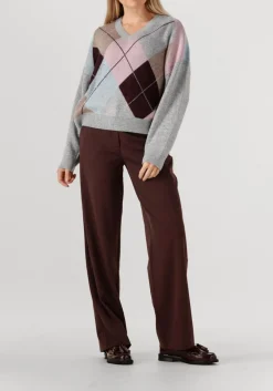 DAMES CO'COUTURE trui maja check v neck