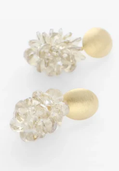 DAMES LOTT. GIOIELLI oorbellen thick oval crystal sequins